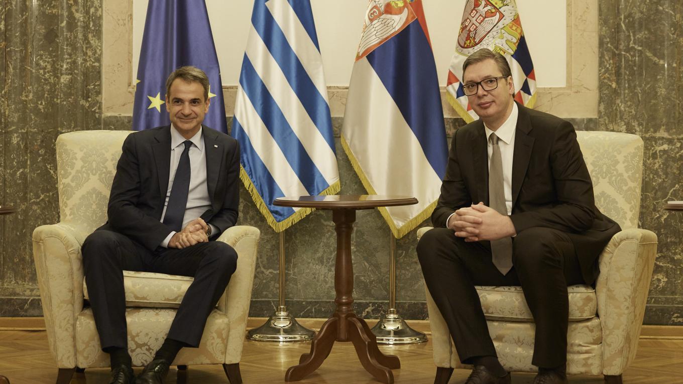 Μητσοτάκης και Βούτσιτς επιβεβαίωσαν τις άριστες σχέσεις Ελλάδας και Σερβίας