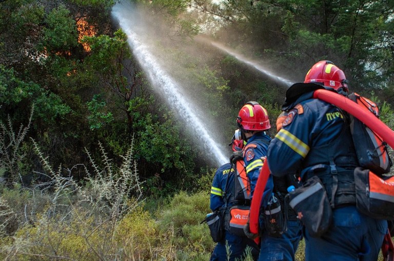 Πυρκαγιά σε χορτολιβαδική έκταση στις Καρίνες Ρεθύμνου